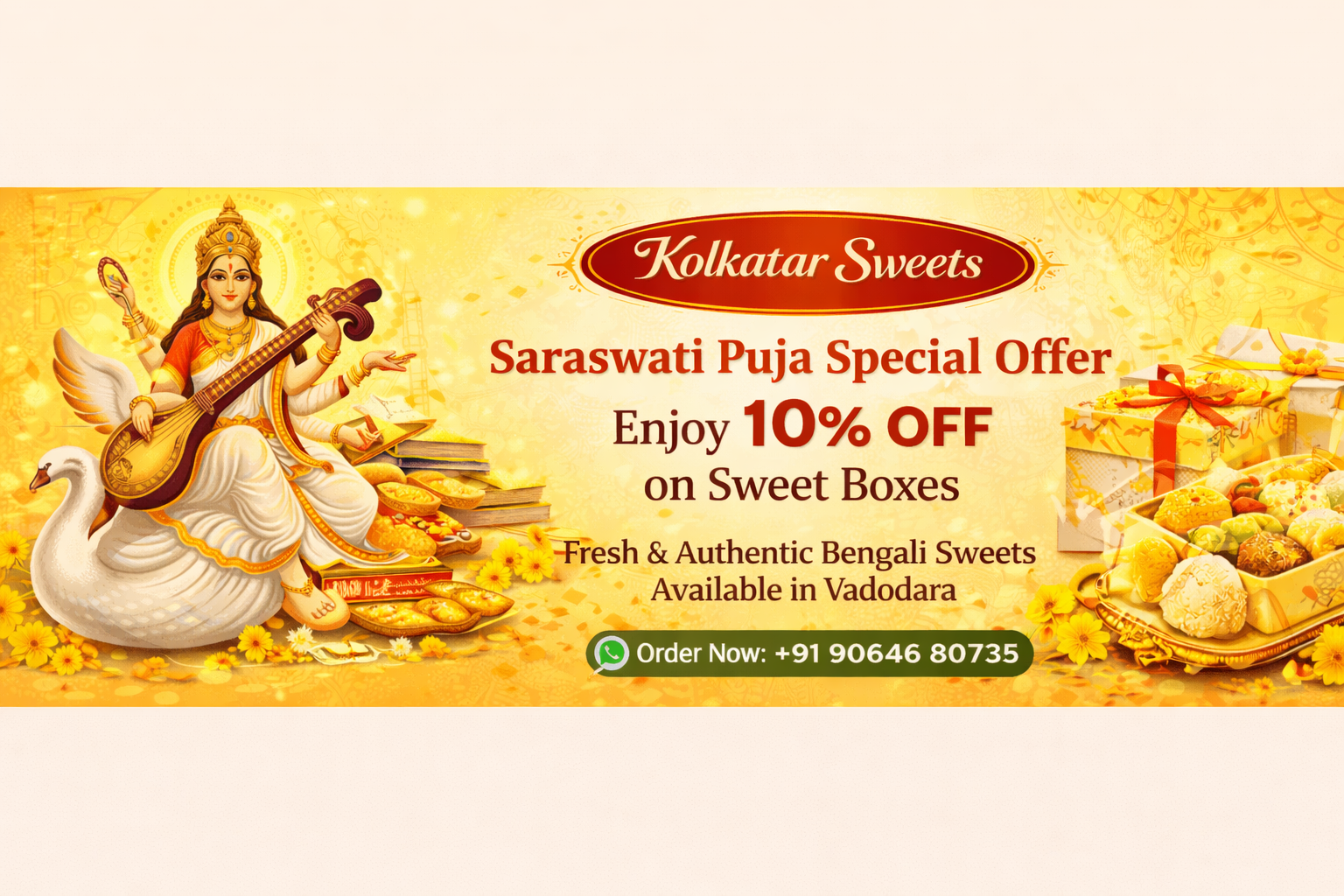 Kolkatar Sweets Banner